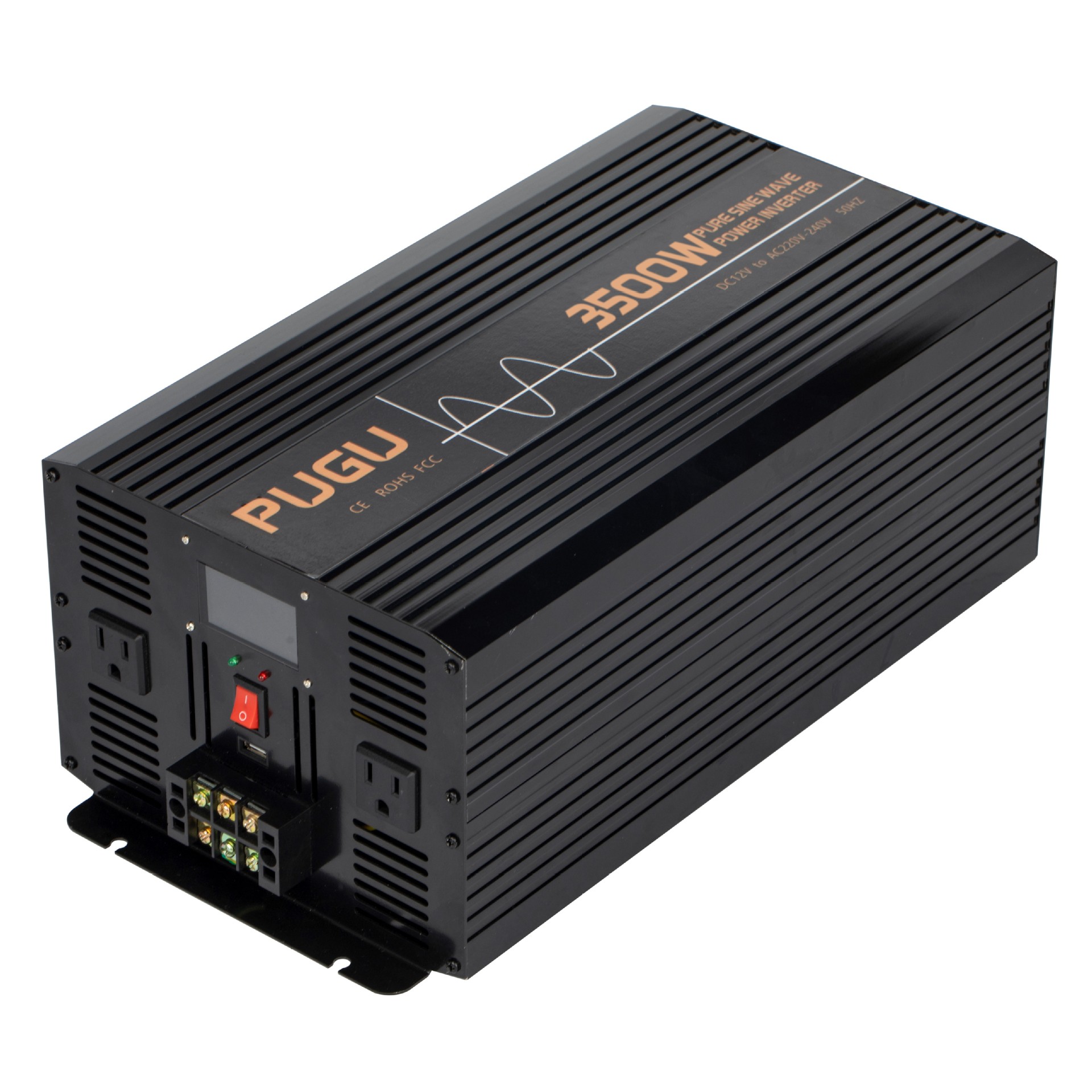 纯正弦波逆变器3500w带外接屏12v转220v家用逆变器直销跨境专供