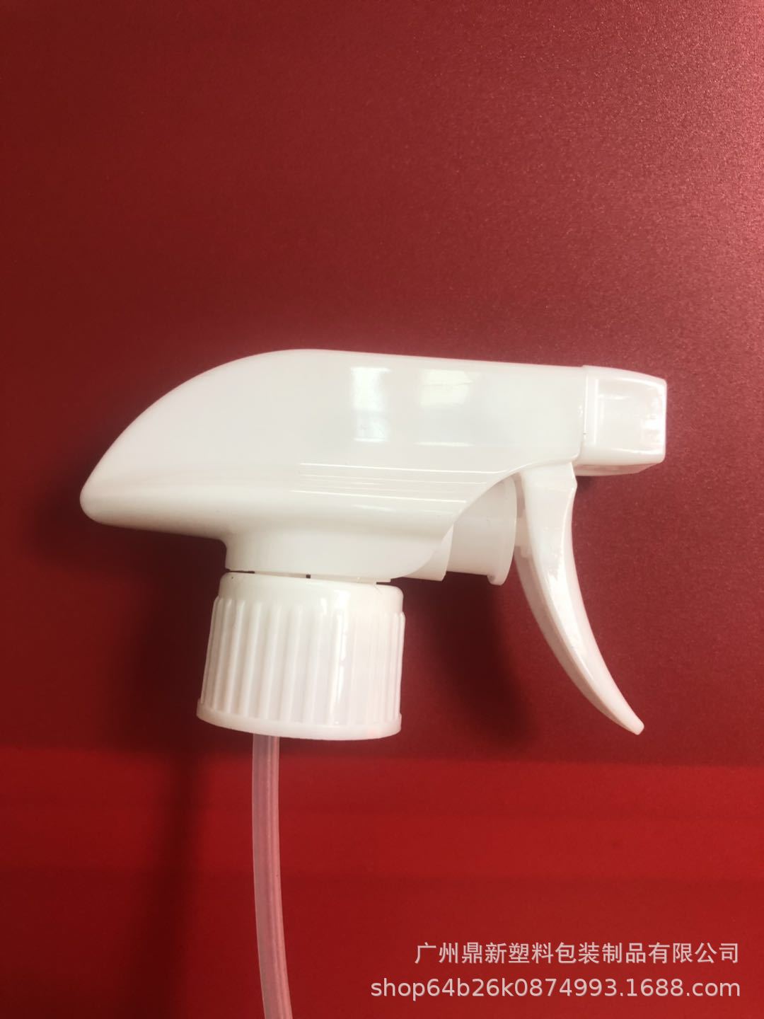 全塑喷枪喷嘴可乐瓶喷壶手扣式喷头雾化方枪喷头清洁剂酒精喷嘴