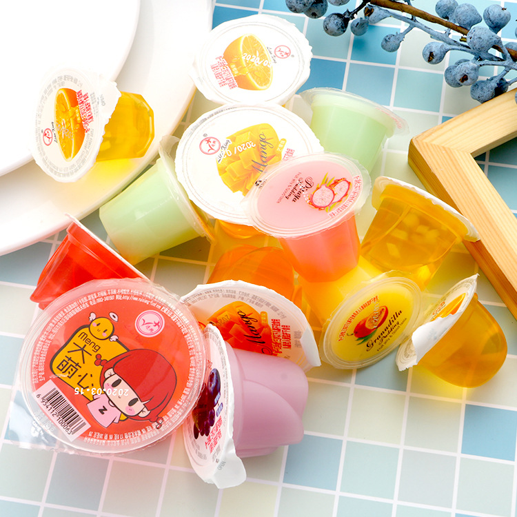 厂家批发水果口味果冻芒果布丁多口味优酪果冻儿童办公室休闲零食