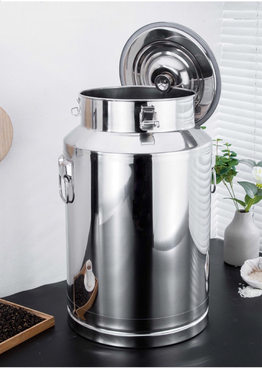 不锈钢酒桶茶叶罐家用加厚牛奶运输桶花生油食用油桶密封桶