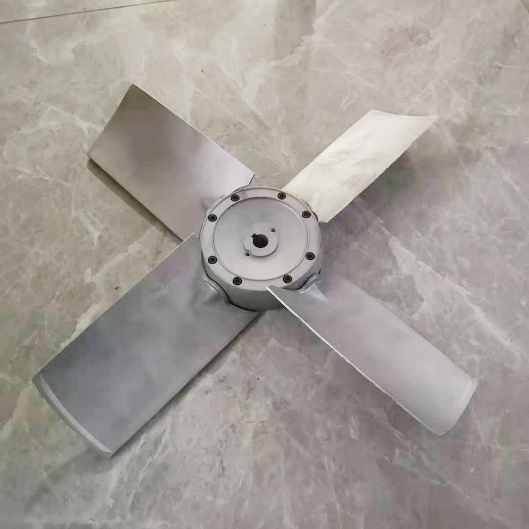 不锈钢风机叶轮 风叶低噪音风机用铝合金风叶定制 六扇叶片