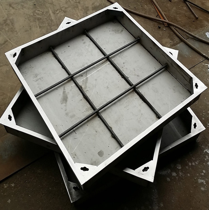 304不锈钢装饰井盖市政电力雨水隐形沙井盖 预埋件系船柱装饰井盖