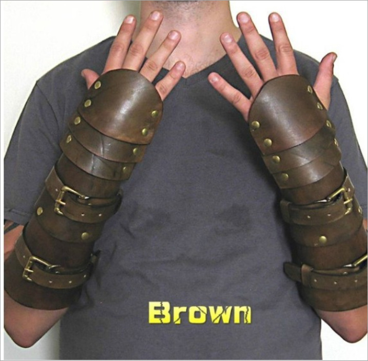 欧洲中世纪武士甲壳pu皮革护腕护具舞台剧表演cos摄影写真道具