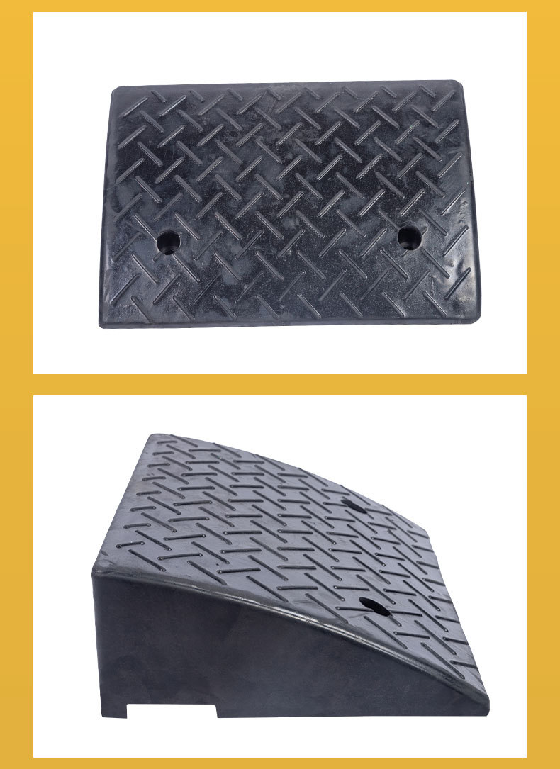 橡胶路沿坡 便捷式家用台阶垫汽车爬坡垫道路斜坡三角垫马路牙子