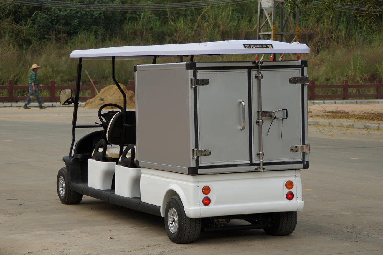 电动四轮货车 4座带货箱酒店布草 电动送餐车 短途拉货车专业定制