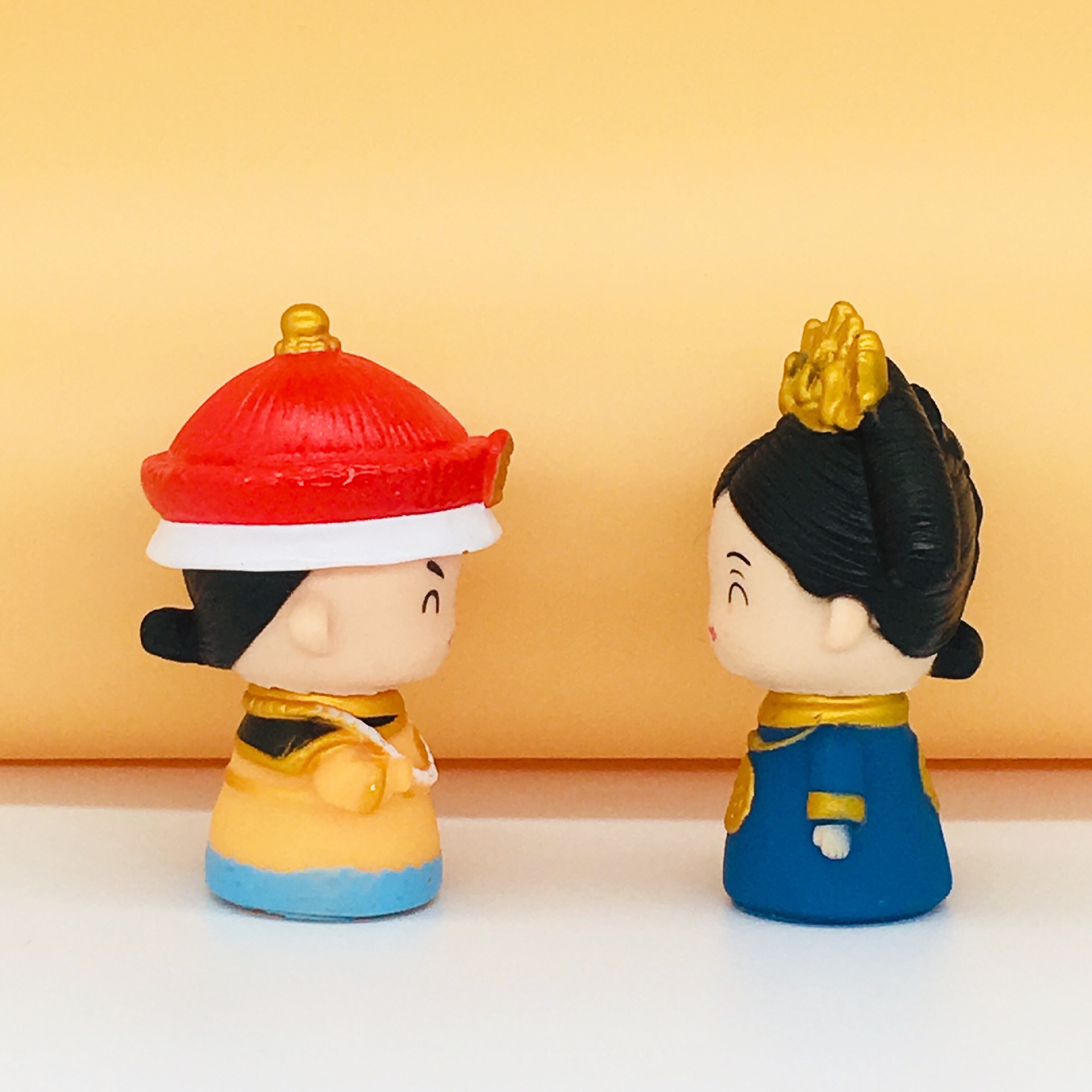 宫廷站姿皇帝皇后蛋糕摆件 创意生日烘培装饰品摆件 汽车车载摆件