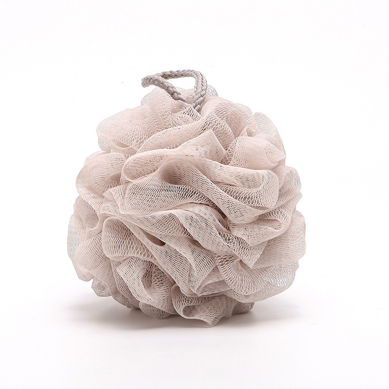 50G Plain Loofah Soft Bath Flower Large Rub Bath Loofah Solid Color Foaming Net Rub Back Pull Back Ball