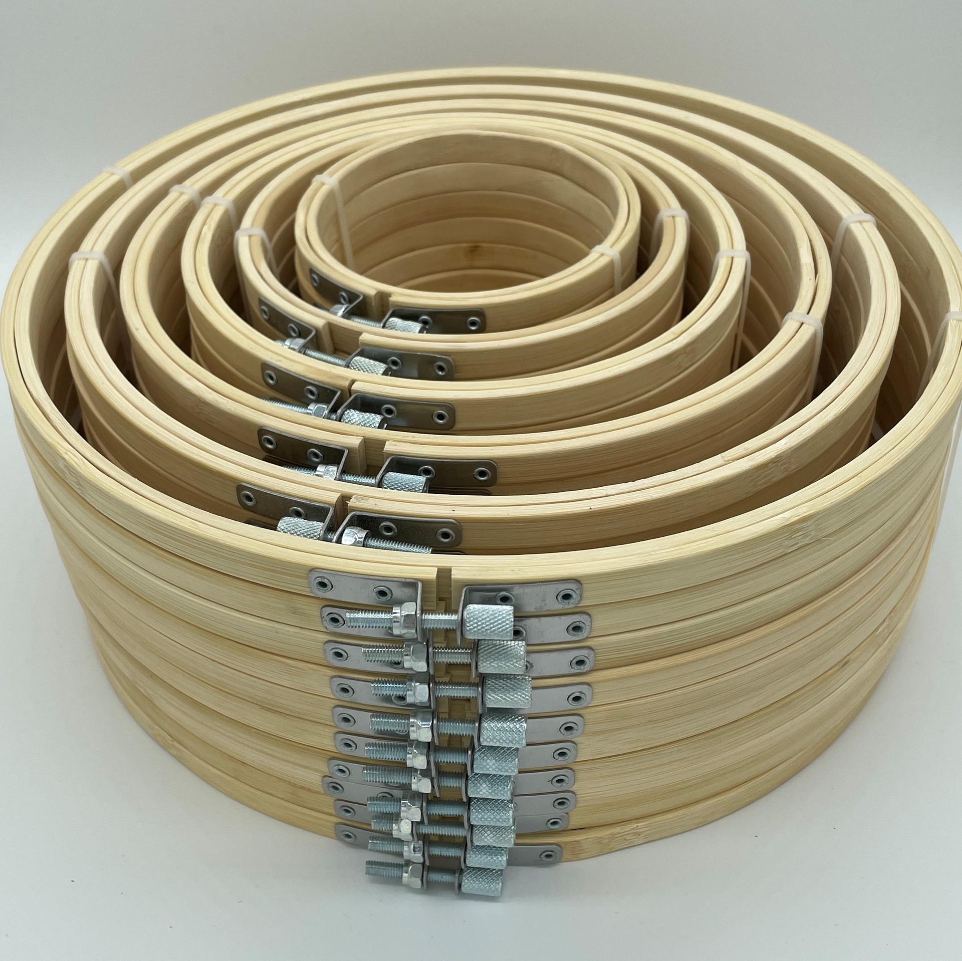 竹圈绣绷竹绷子绣花绷十字绣绣花刺绣diy绣花圈环保实木