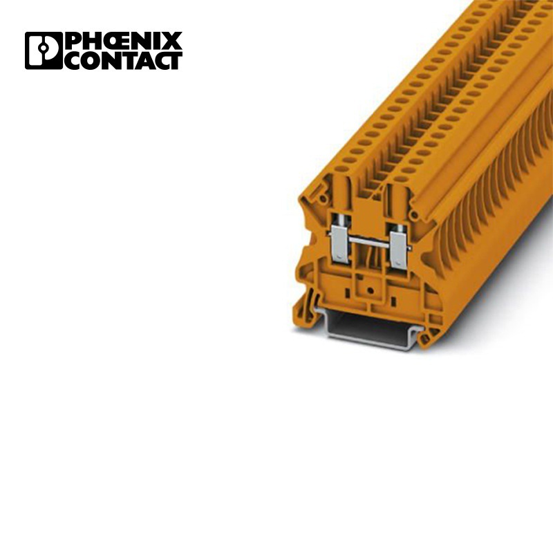 菲尼克斯接线端子4平方直插式连接橘色凤凰端子-ut 4 og