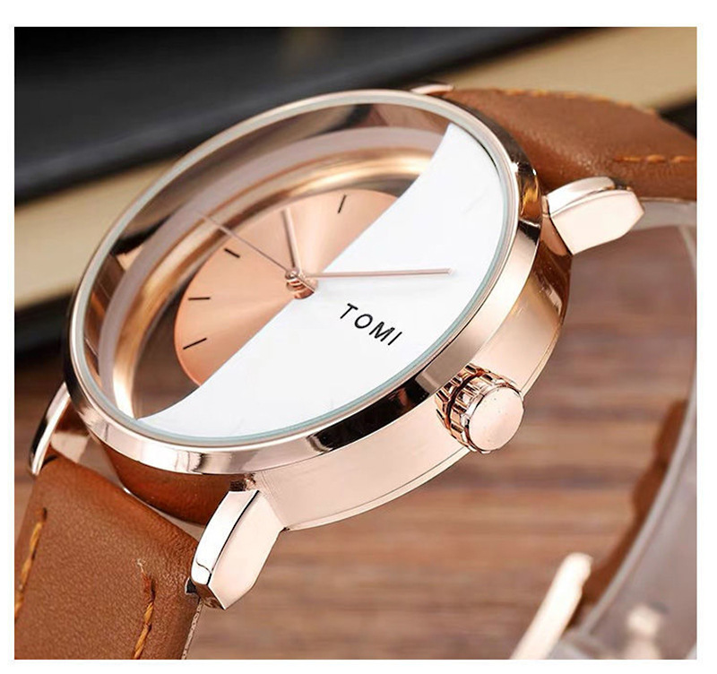 [Small Wholesale] Tomi Temi Hollow Design Pivot Table Neutral Casual Fashion Simple Korean Watch