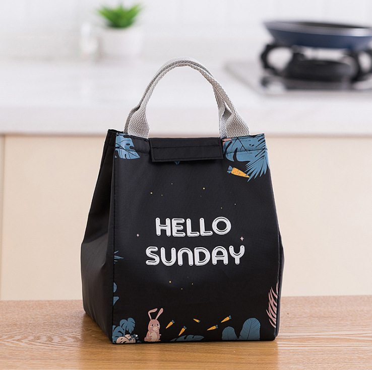 Korean Creative Magic Forest Insulated Bag Thick Portable Heat Preservation Lunch Bag Outdoor Lunch Picnic Bag