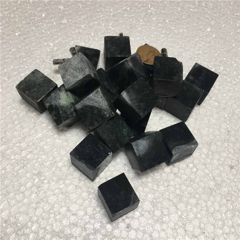 天然墨绿玉茶石活磁玉茶石墨玉方块茶石黑绿玉药王石茶石