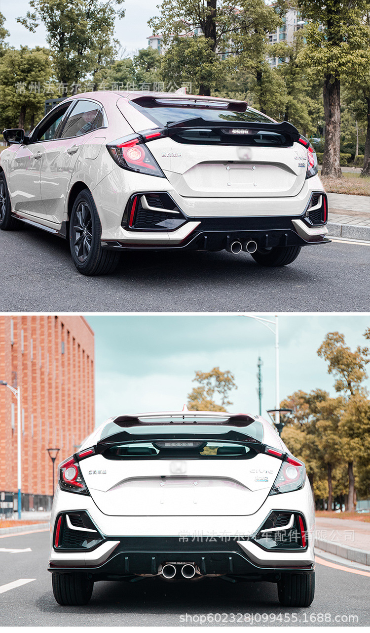 适用于21款两厢思域尾翼改装typer刀锋小押尾思域尾翼定风翼粘贴