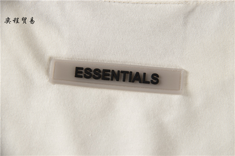 fear of god fog essentials复线胸前胶印字母宽松高街短袖t恤男