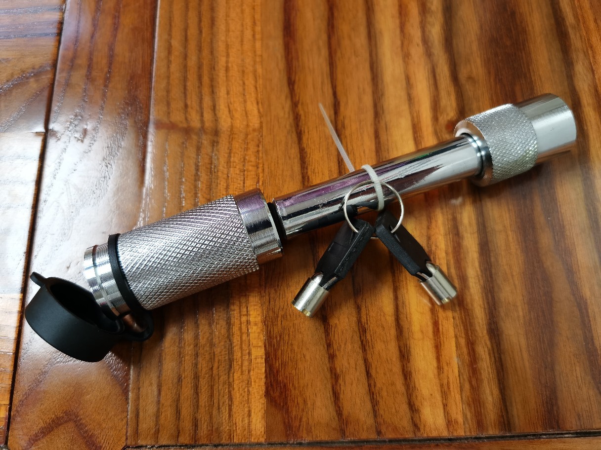 汽车拖车钩插锁后杠拖车钩插销锁 拖车钩专用锁拖车臂锁