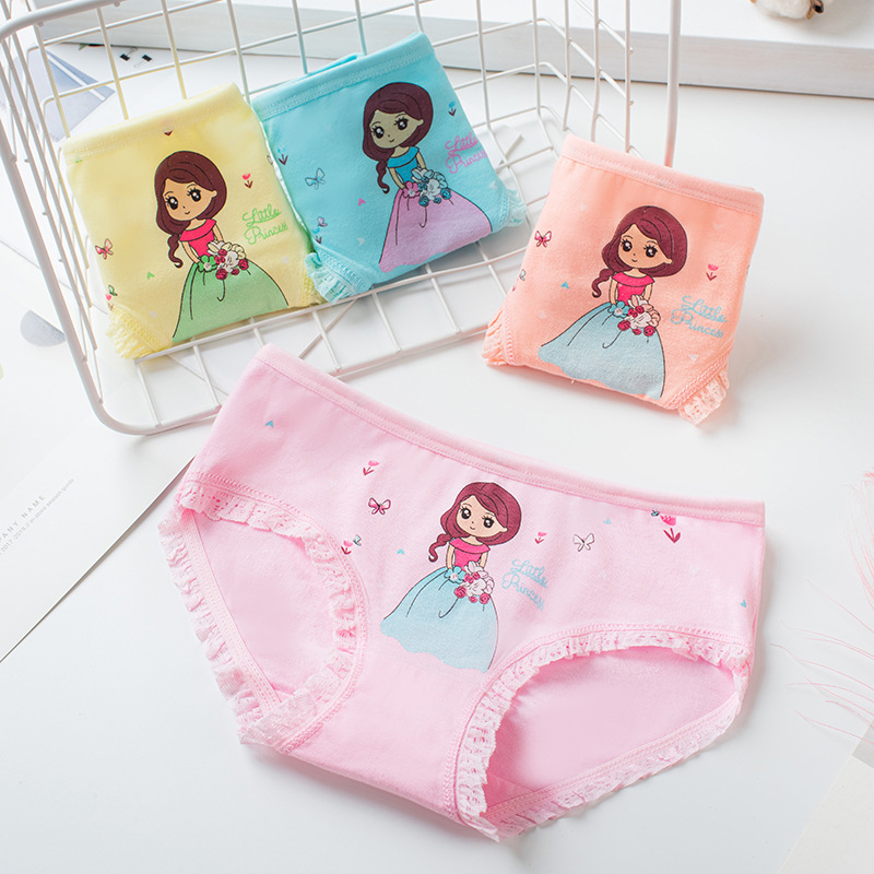 女童内裤纯棉三角短裤2-11岁小女孩中大童幼儿儿童内裤女底裤批发
