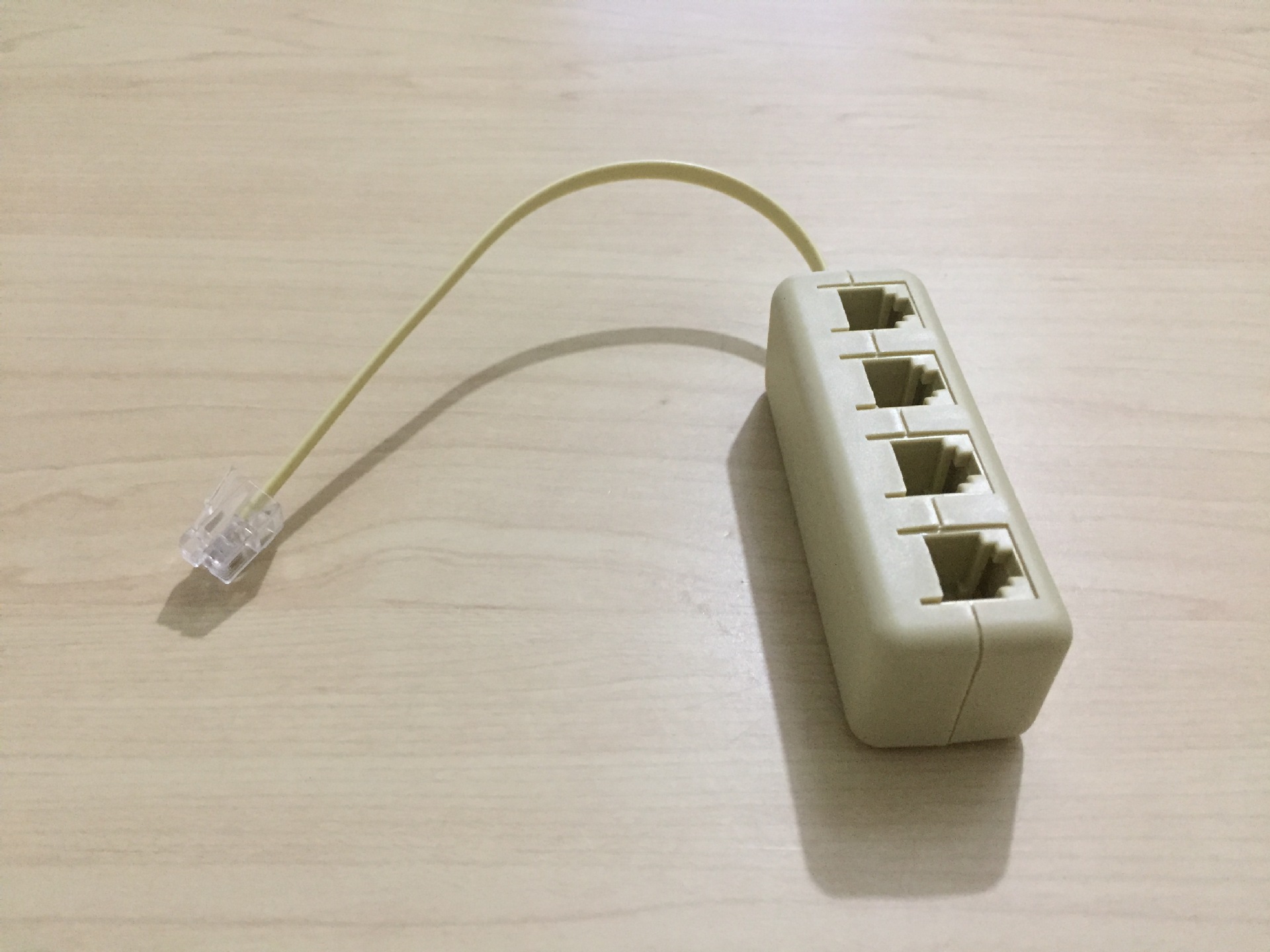 电话一分四分线器 电话分配器 电话一拖四 电话1分4转接线 分支器