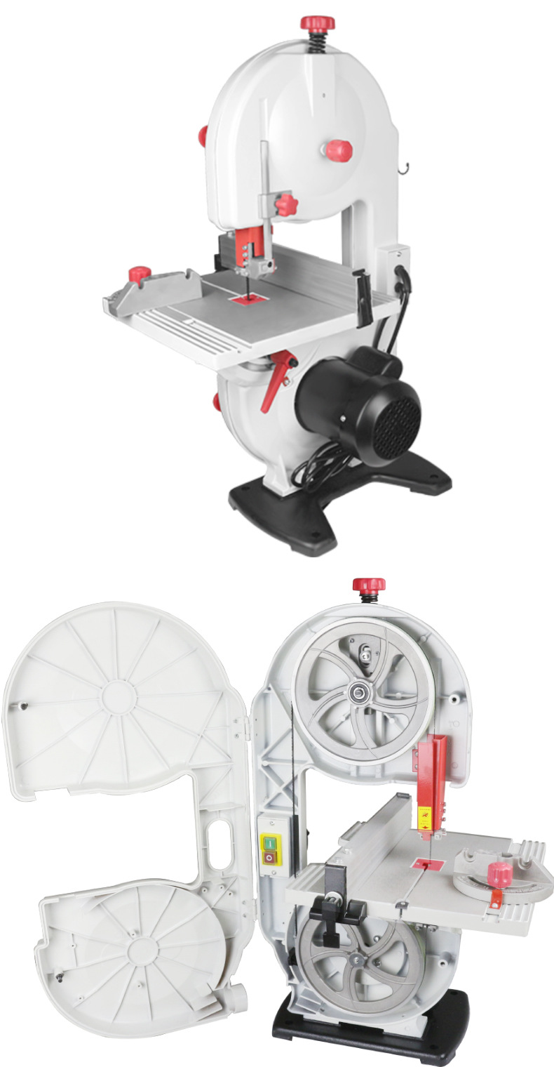 宁乾小型细木工带锯机 专业微型红木工艺品曲直线分料裁料机器