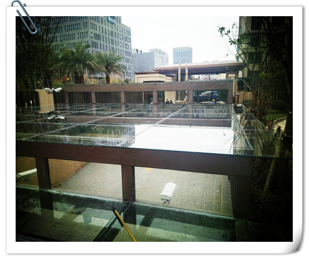 车库雨棚阳光房pvb夹胶玻璃双层钢化厂家定制加工