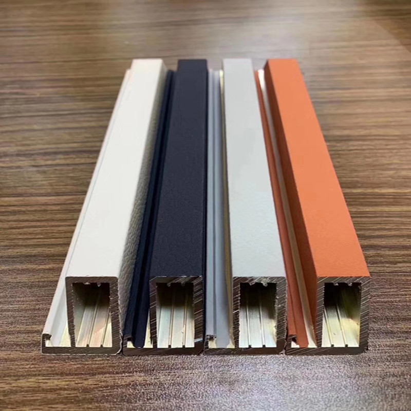 轻奢极简衣柜门 包覆极简20铝框玻璃门铝材 玻璃橱柜家具门窗型材