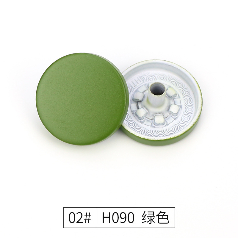 Factory in Stock Snap Fastener Metal Hidden Button Color Spray Paint Button Flat Snap Button Classic Style Coat Button Wholesale