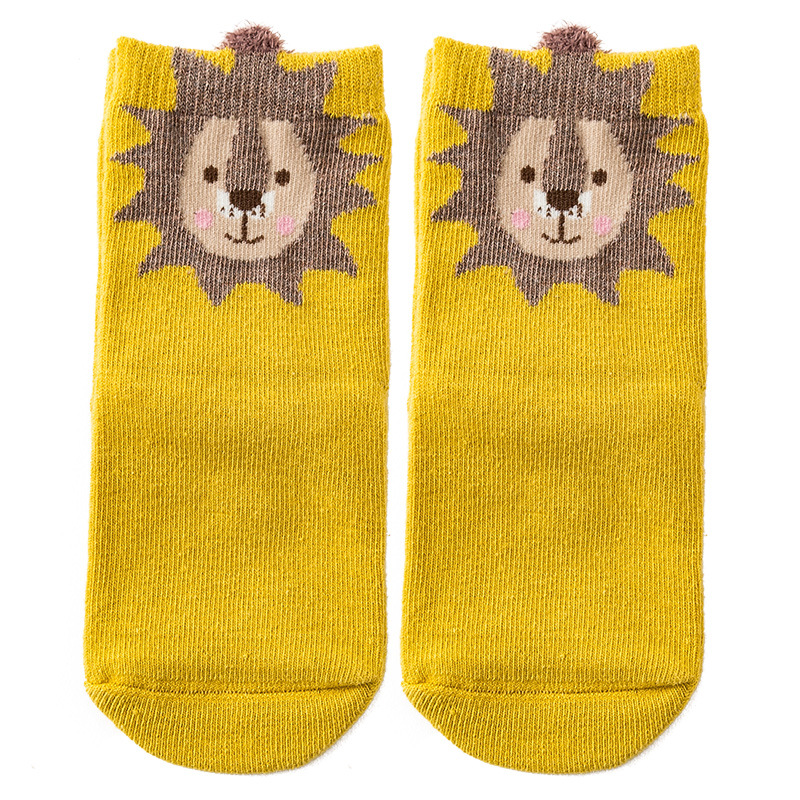 Xinjielai Children's Socks Gift Box Children Cartoon Animal Boxed Baby Cotton Mid-Calf Length Socks Wholesale