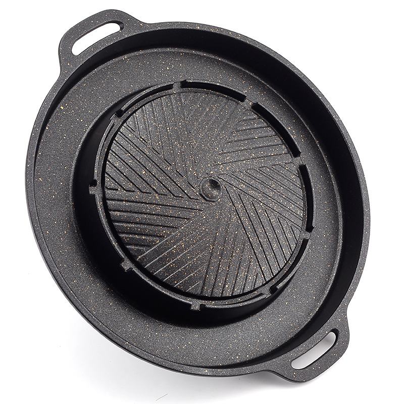 卡式炉专用锅带盖户外部队火锅卡磁炉锅具不粘烤肉年糕海鲜汤锅