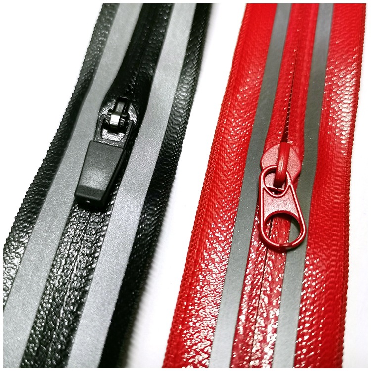 3号5号尼龙气密拉链 反光拉链亮银拉链 pvc拉链tpu拉链服装拉链