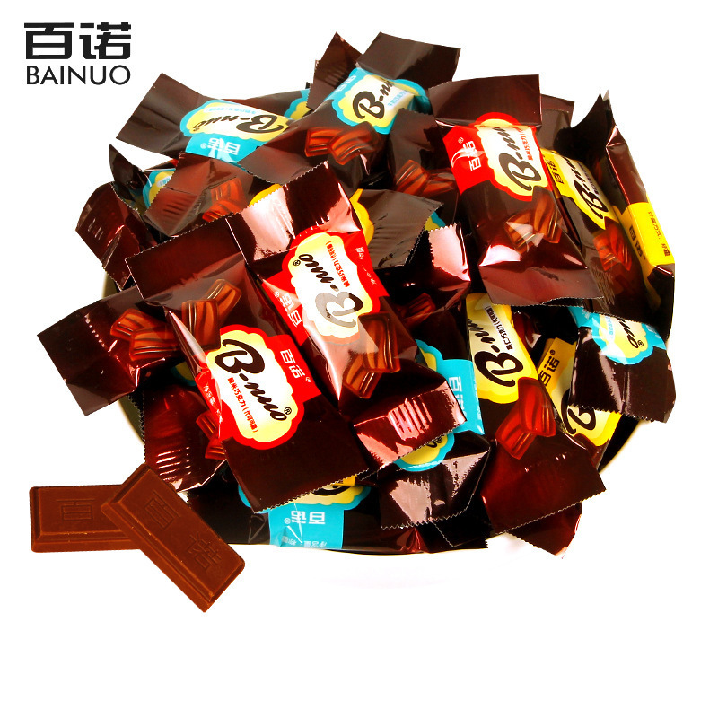 百诺牛奶巧克力2.5kg散装脆米果仁口味结婚婚庆喜糖婚礼糖果零食