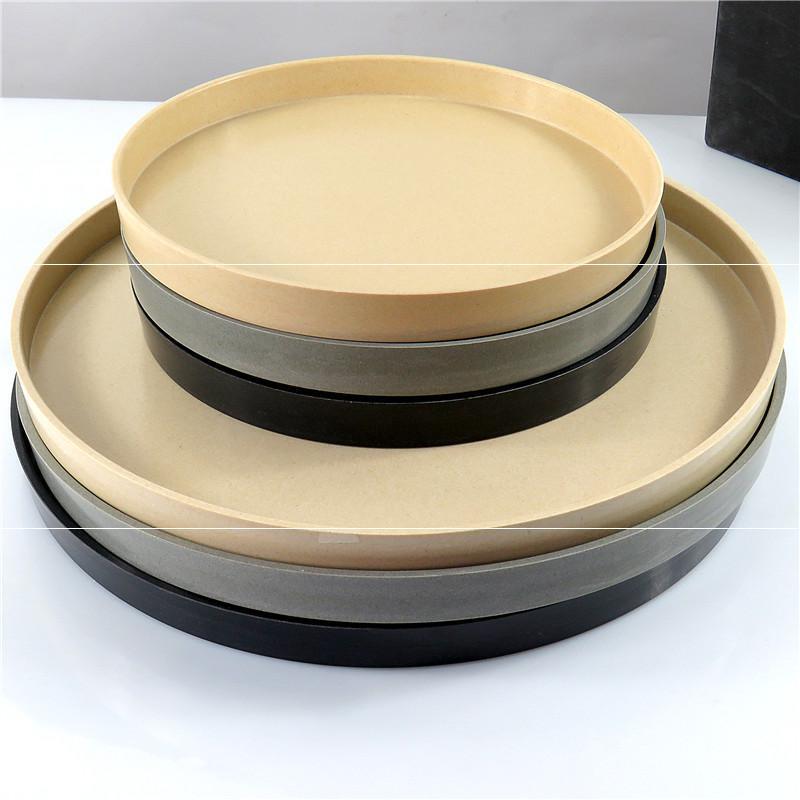 花盆托盘陶瓷圆形盆托垫底绿植盆栽塑料花盘托树脂底座底盘接水盘