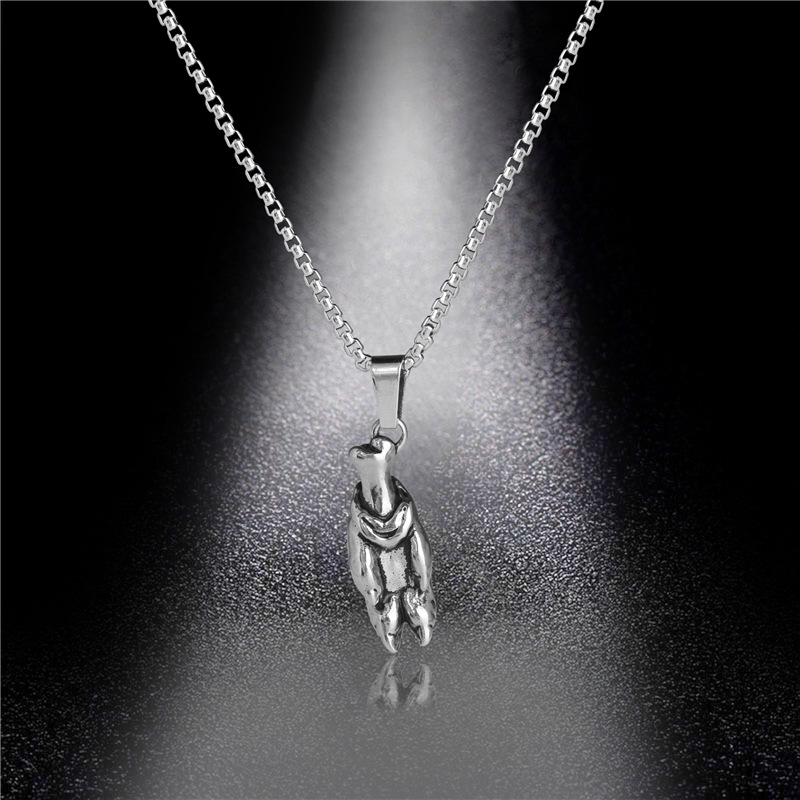Cross-Border E-Commerce Supply Fashion Domineering Trotter Necklace Stainless Steel Casting Pendant Trendy Jewelry Wholesale
