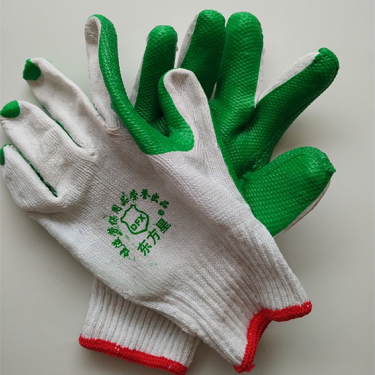 胶片手套塑胶涂胶加大加厚劳保手套胶皮手套防滑贴胶