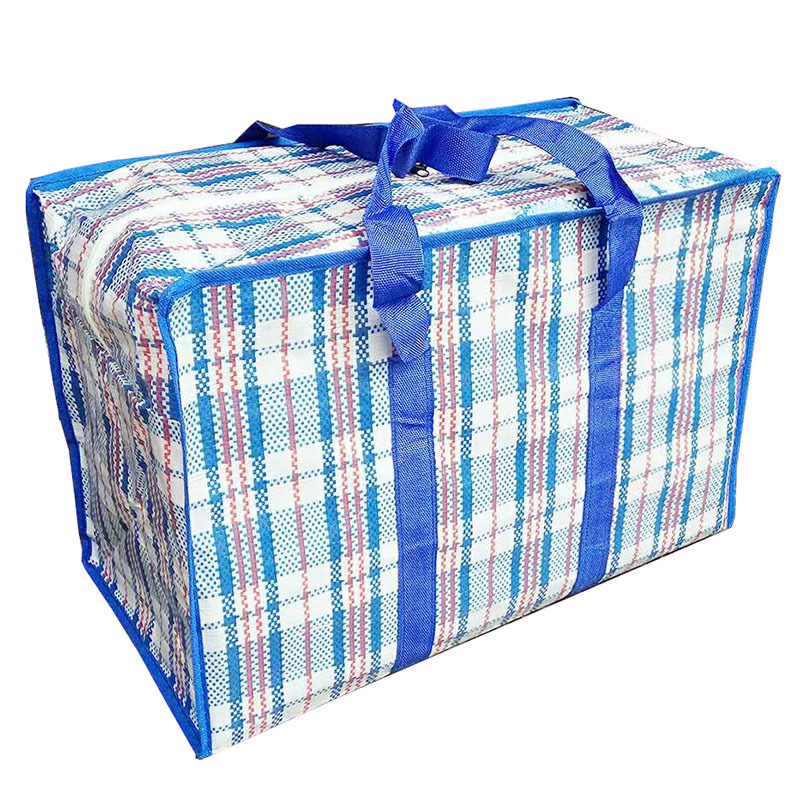 红白蓝大搬家塑料编织袋装被子衣服行李袋蛇皮袋子快递打包袋包裹