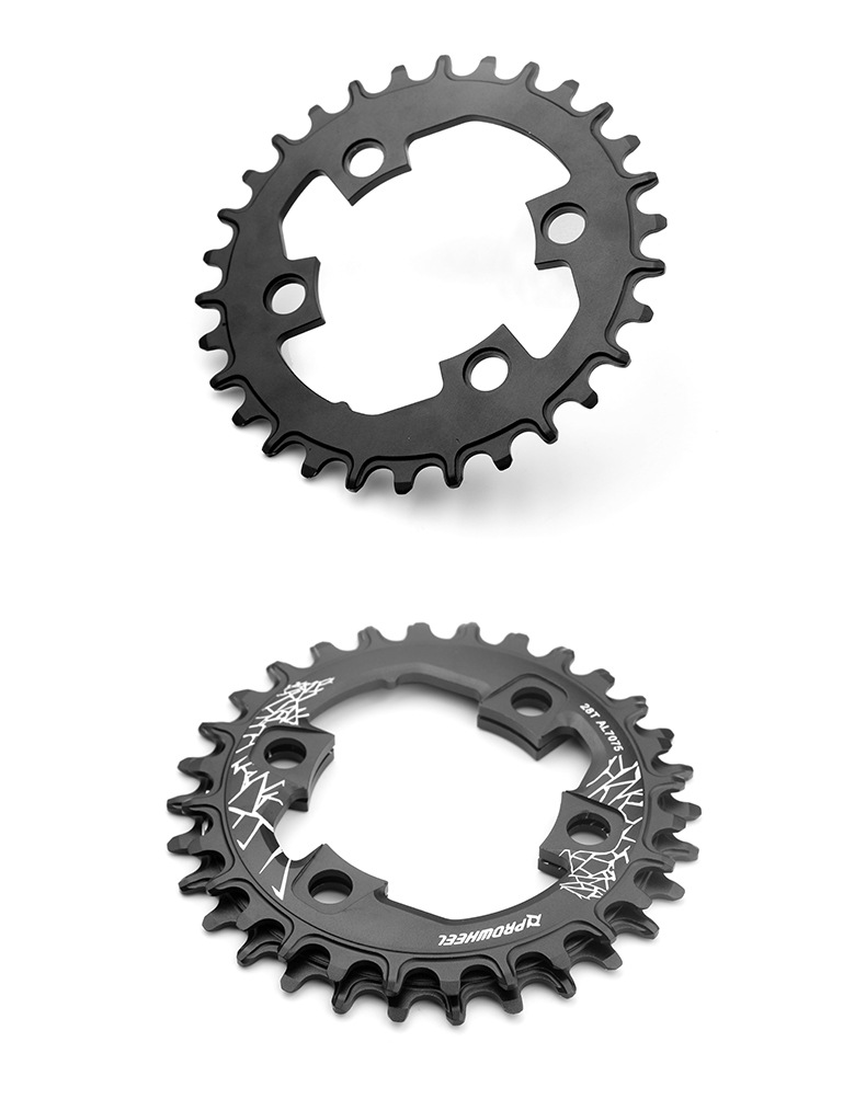 prowheel浩盟山地车牙盘片76bcd10s11速儿童车牙盘单盘28t30t盘片
