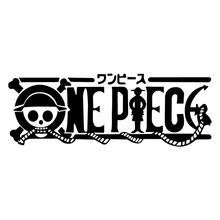 外贸海贼王 one piece骷髅头文字汽车贴纸行李箱冰箱滑板动漫贴纸