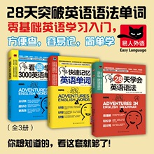 28天学会英语语法+3000英语单词+单词记忆3册零基础学好英语语法