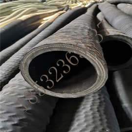 5%钢丝橡胶管低压输油胶管法兰大口径排吸泥水胶管钢丝螺纹橡胶管衡水