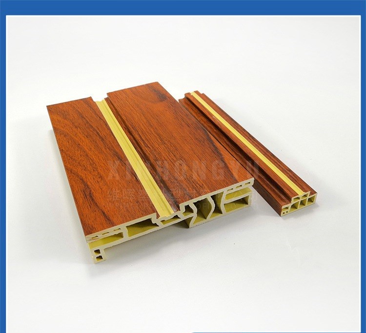 室内房间门pvc门套线定制 定制木塑门套线条 高分子发泡塑料门套