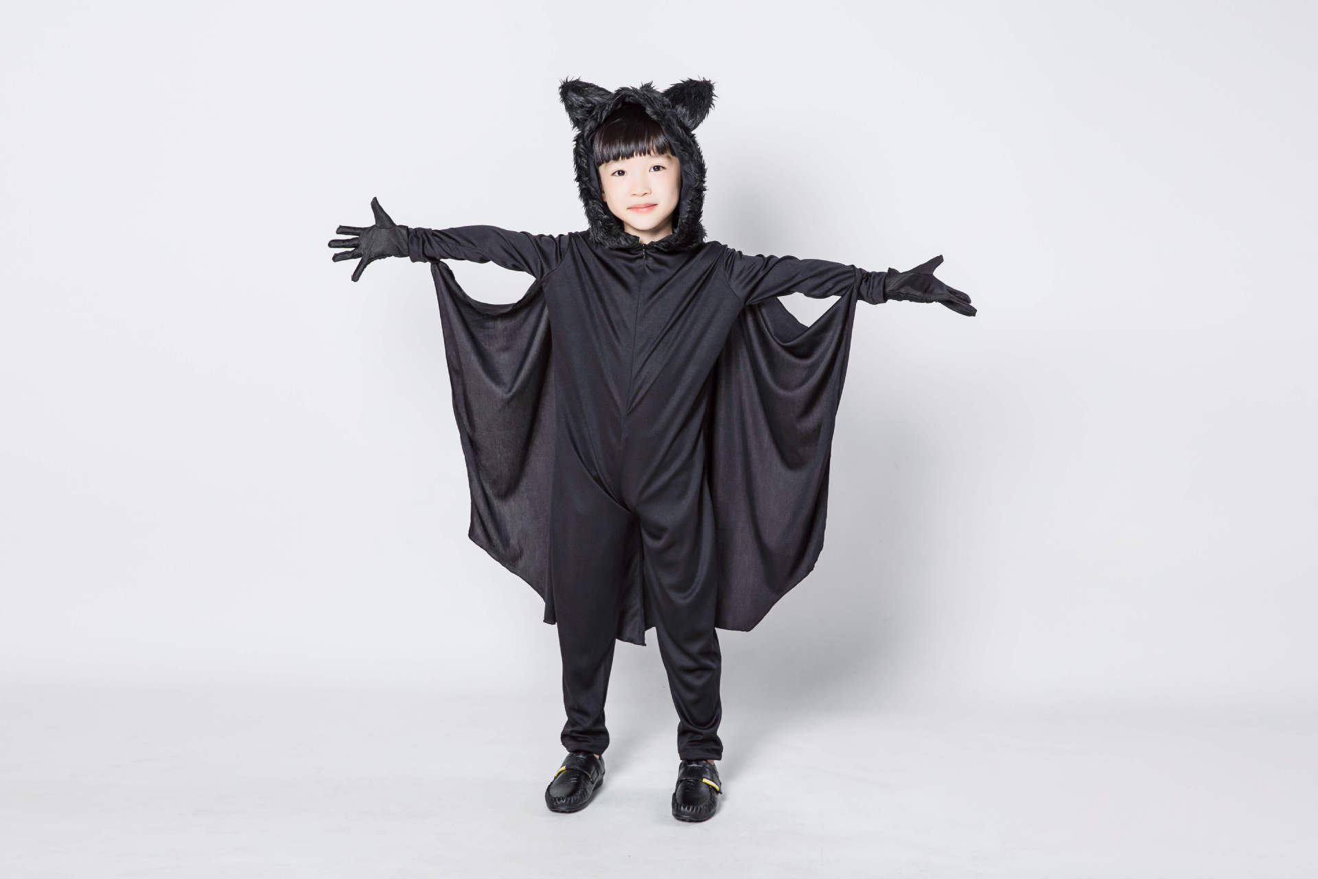 童装动物蝙蝠装造型 中性儿童表演服连体裤 万圣节服装舞台演出服