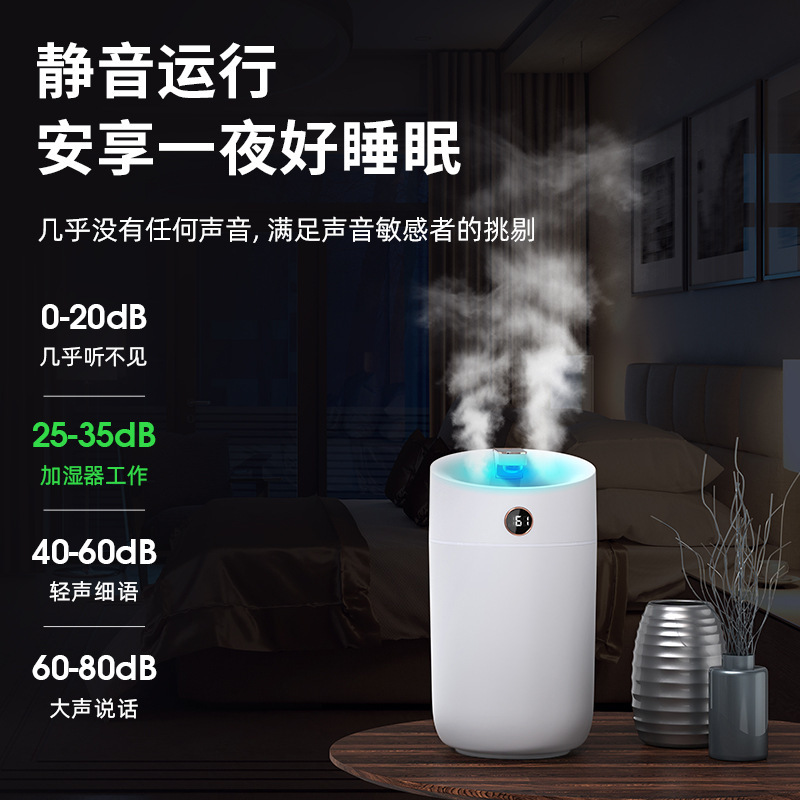 New Cross-Border Domestic Humidifier X12 Aromatherapy 3L Large Capacity Double Spray Air Purifier X11 Creative Logo