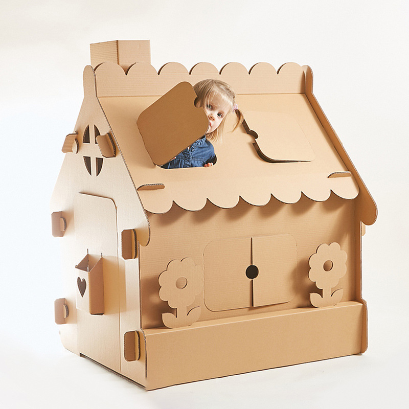 瓦楞纸板diy手工制作儿童纸板卡硬厚纸板垫蜂窝作品模型纸箱定做