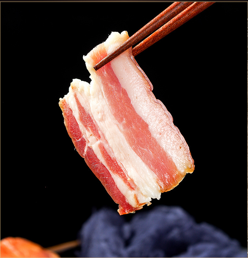 风干腌制三线肉500g四川特产腌腊风干咸肉非烟熏三线肉厂家批发