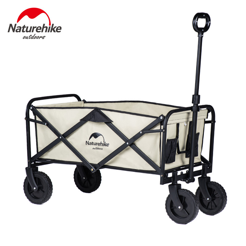 NH Naturehike Outdoor Folding Trolley Portable Camping Picnic Lever Car Adjustable Length Light Trolley