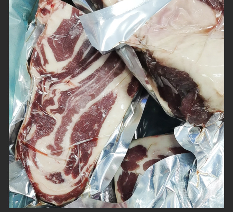 巴西进口2543/177冷冻去骨原切红烧牛腩肉1kg 清真健身火锅牛腹