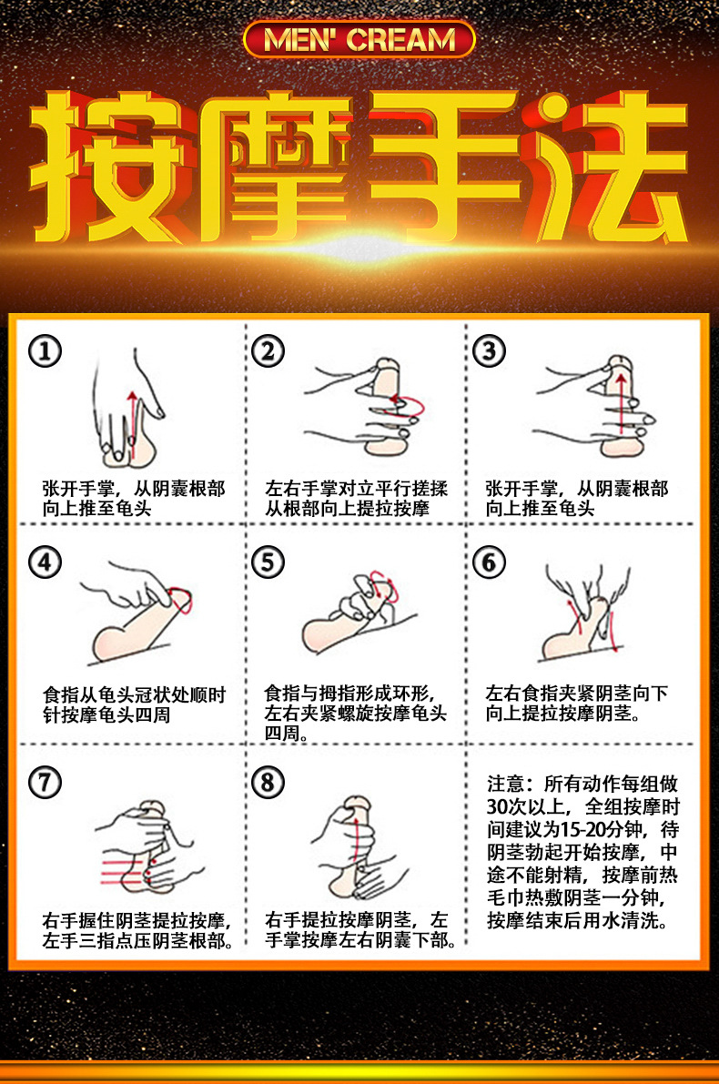 初辰修复膏男用私处锻炼保养阴茎发育按摩膏男性增大增粗性保健品