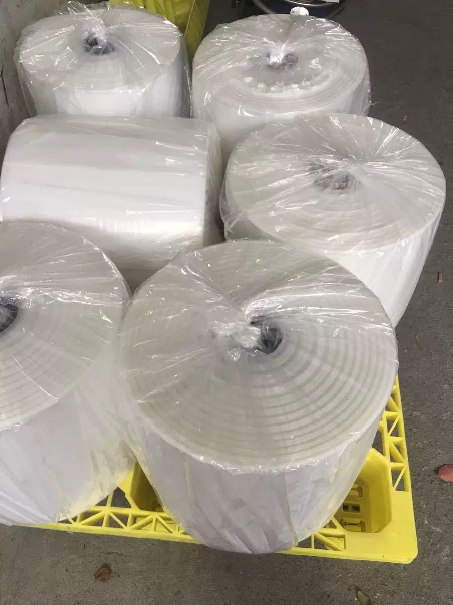 高压透明布匹布料塑料袋pe筒料卷膜长条直通袋pe平口袋包装袋定制