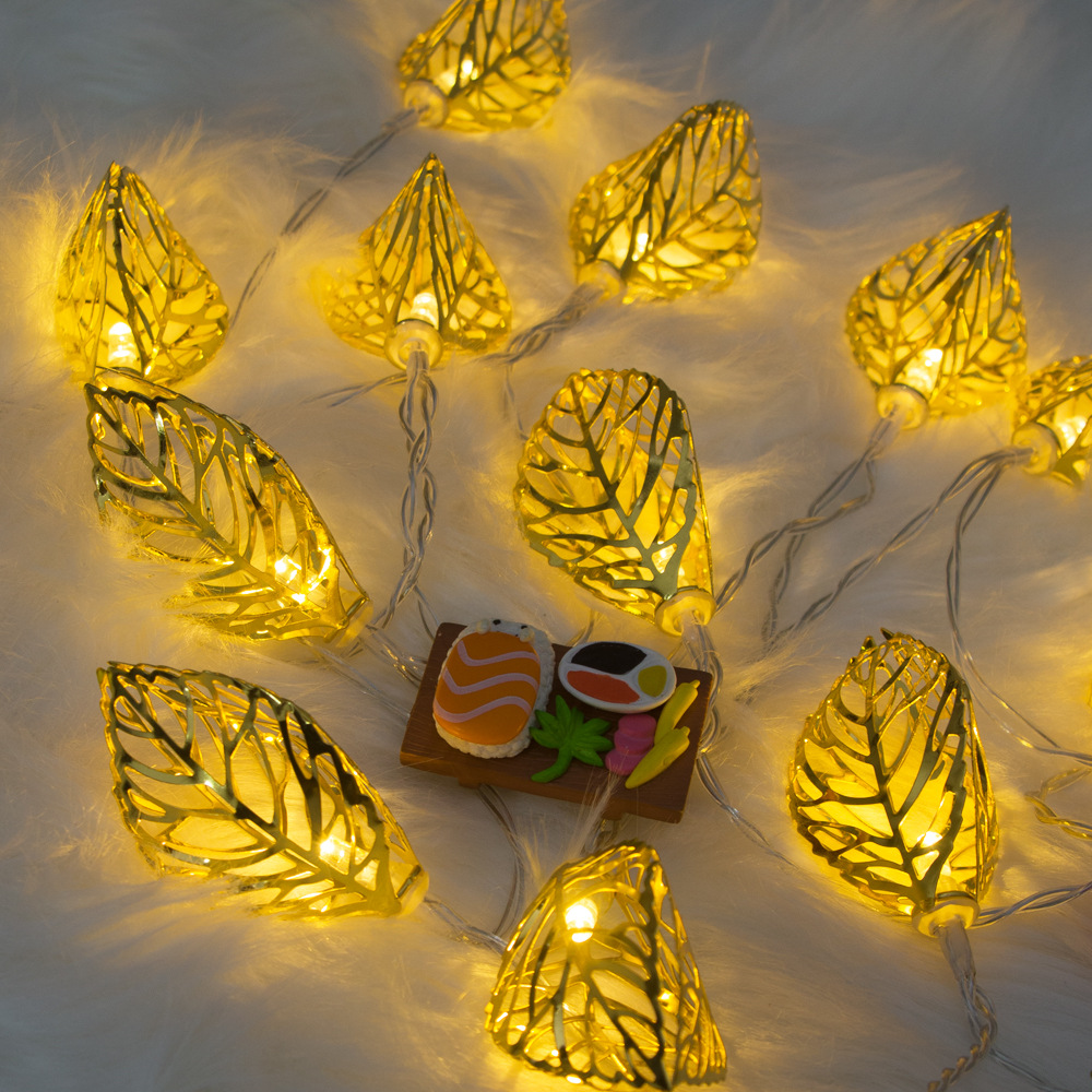 树叶圣诞灯