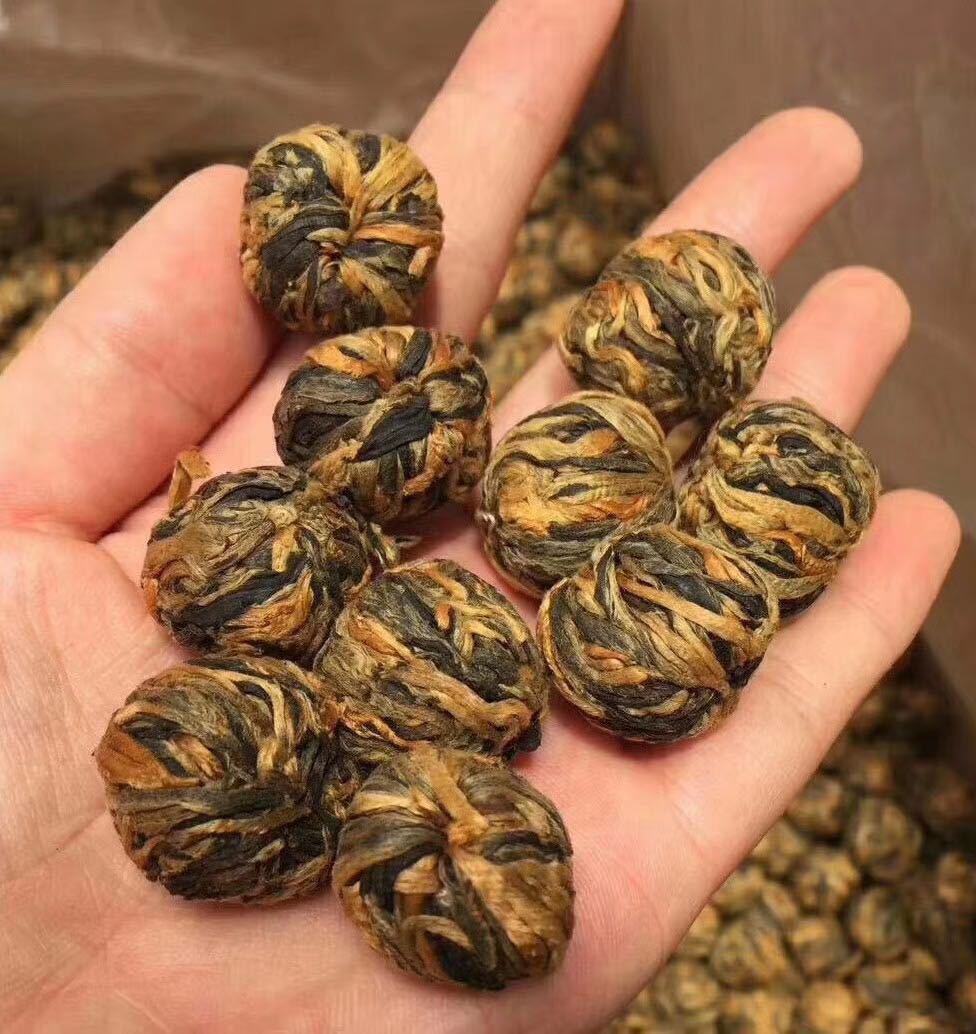 2020早春凤庆滇红手工龙珠一颗一泡金芽金丝金弹子一斤起批