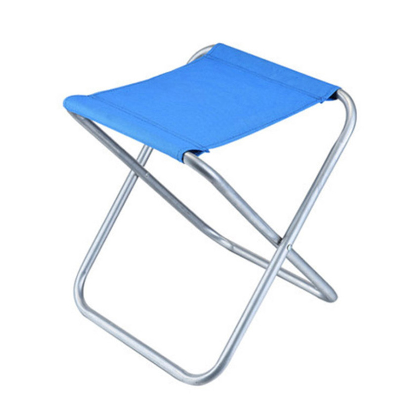 厂家直销小型折叠凳户外沙滩椅 牛津布网面金属板凳携带方便批发