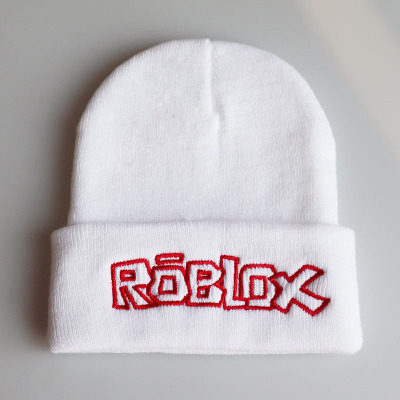 European and American Roblox Wish You Were Here Woolen Cap Embroidery Knitted Hat Pullover Hip Hop Hat